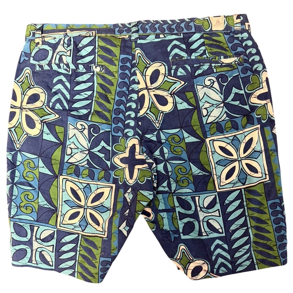 Vintage Kennington California Tiki Print Shorts Mens M 60s 70s Made USA - Picture 3 of 14